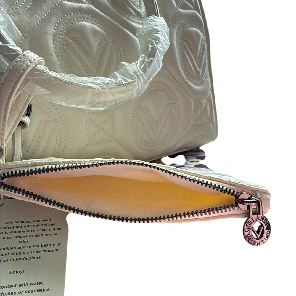 Valentino ORLANDI NWT White Quilted Large Tote - Picture 9 of 13